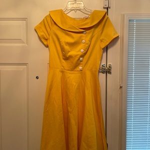 Yellow 50’s inspired dress